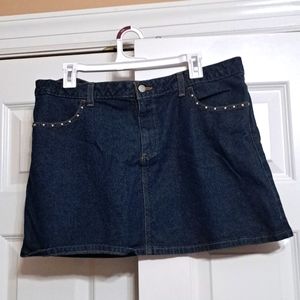 Old Navy, silver studded blue jeans, size 16